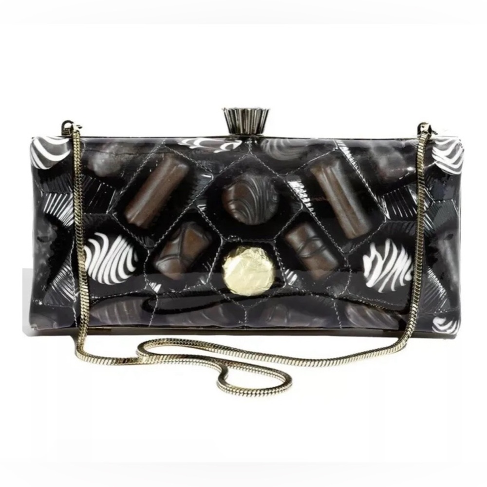 Kate Spade Hazel Collection Candy Purse Cha Cha Chocolate Clutch